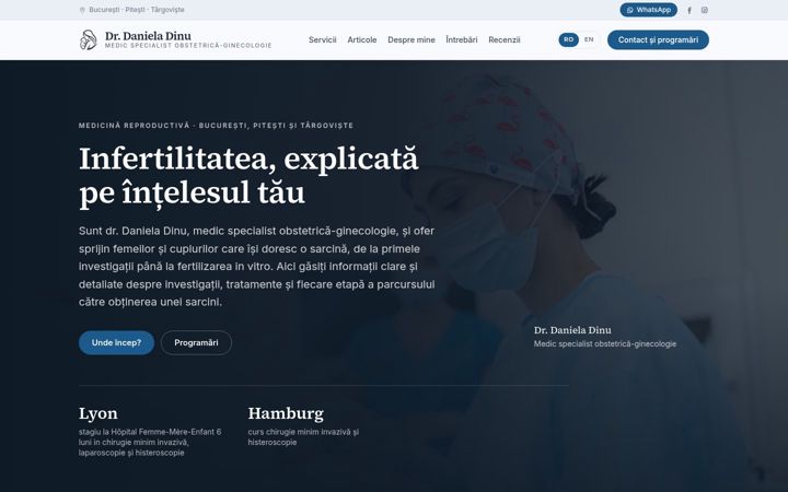 Screenshot of drdanieladinu.ro