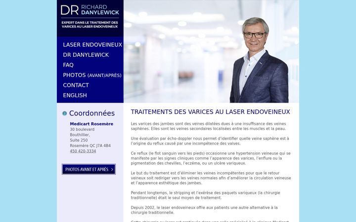 Screenshot of drdanylewick.com