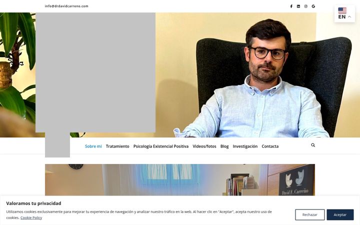 Screenshot of drdavidcarreno.com