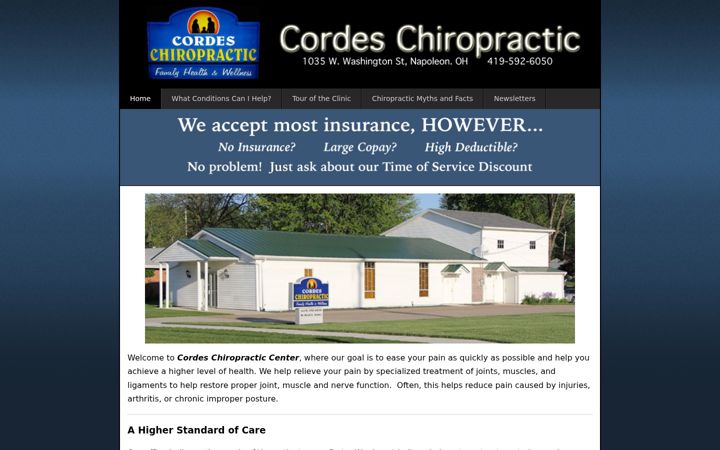 Screenshot of drdavidcordes.com