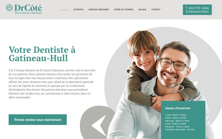 Screenshot of drdavidcote.com