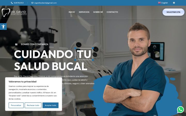 Screenshot of drdavidsegrelles.com