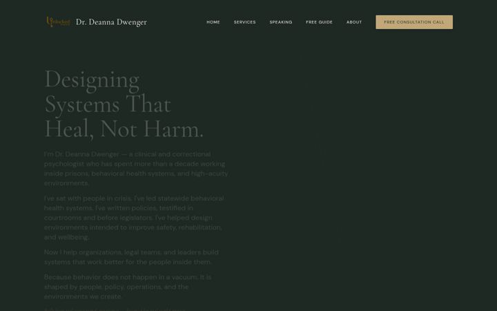 Screenshot of drdeannadwenger.com