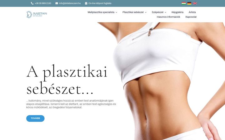 Ekrānuzņēmums no drdebreczeni.hu