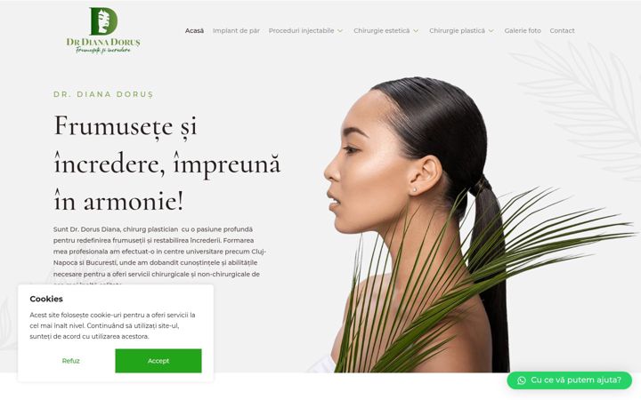 Screenshot of drdianadorus.ro