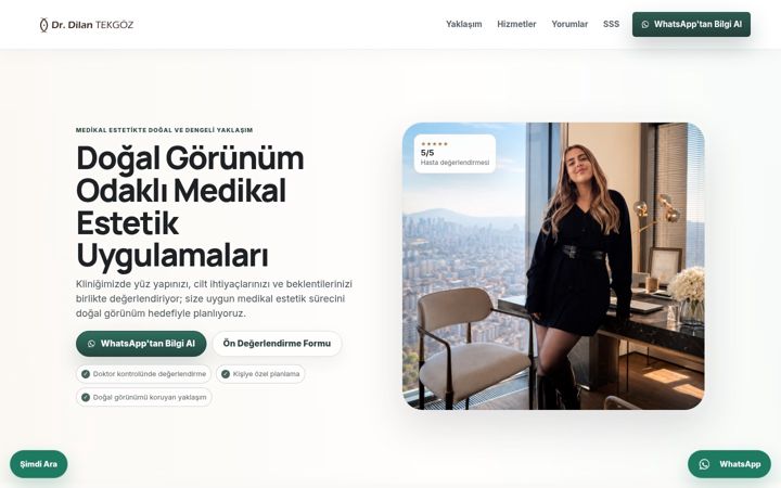 Screenshot of drdilantekgoz.com