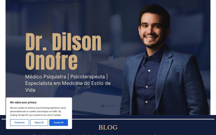 Ekraanipilt saidist drdilson.com.br