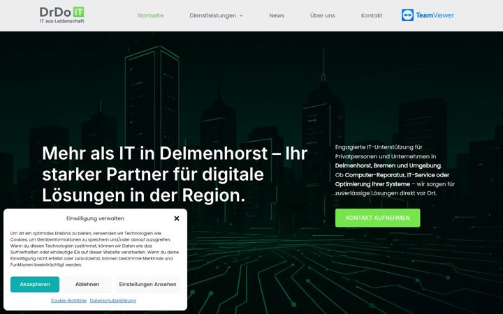 Skjámynd af drdo-it.de