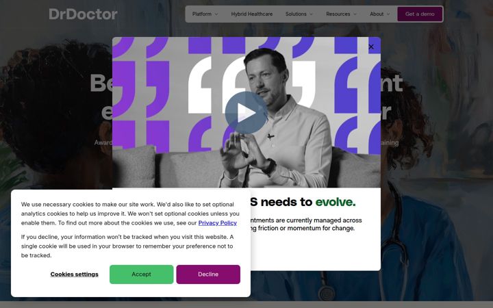 Screenshot of drdoctor.co.uk