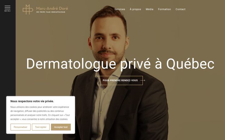 Screenshot of drdore.com