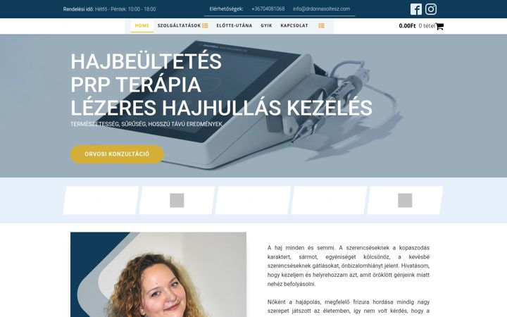 Screenshot of drdorinasoltesz.com
