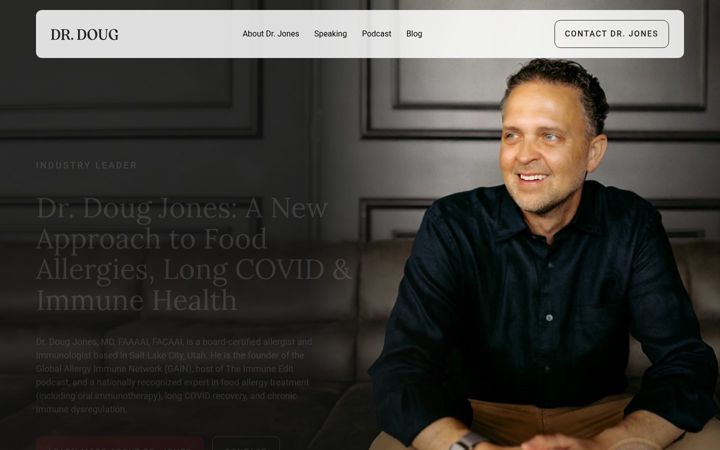 Screenshot of drdougjones.com