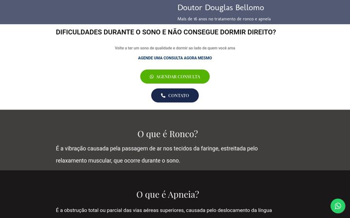 Ekraanipilt saidist drdouglasdentistadosono.com.br