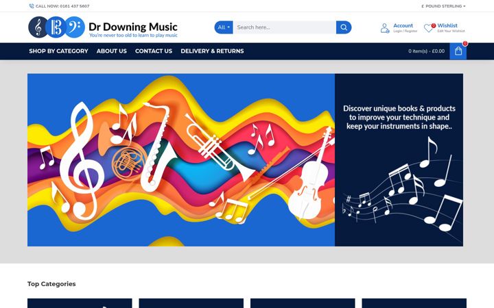 Screenshot of drdowningmusic.com
