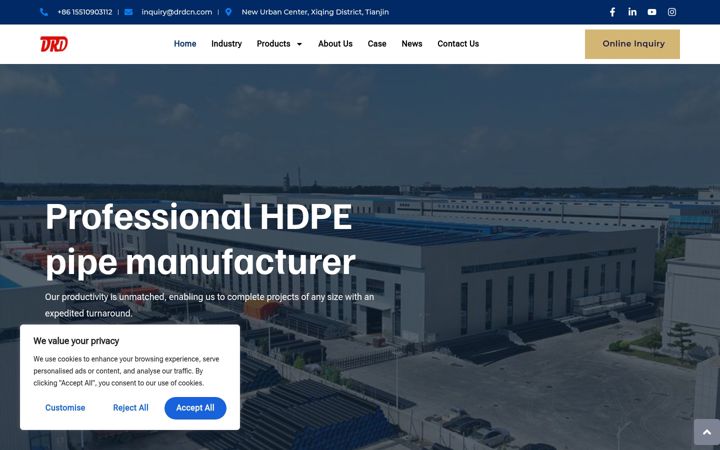 Screenshot of drdpipe.com