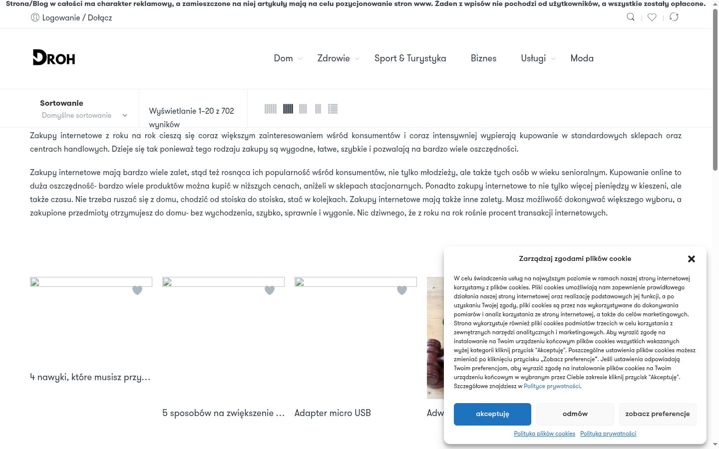 Screenshot tal-banner tal-kunsens muri qabel kwalunkwe interazzjoni