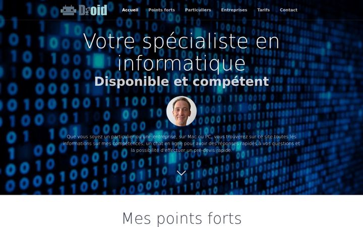 Captura de pantalla de drdroid.fr