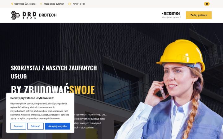 Snímek obrazovky drdtech.pl