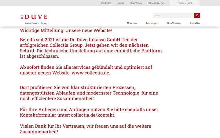 Screenshot of drduve-inkasso.de