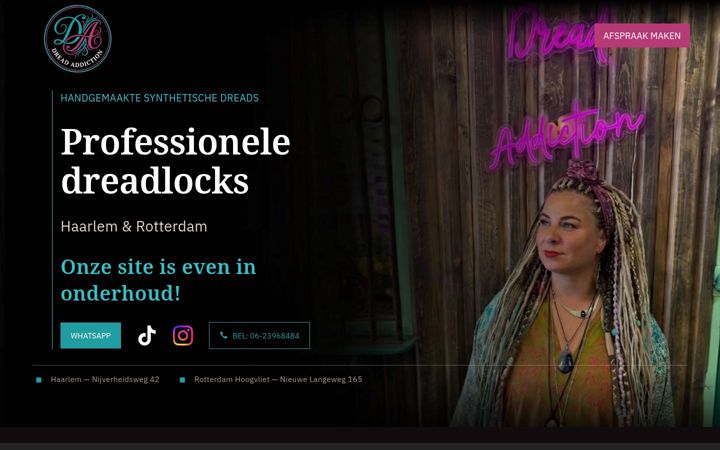 Captura de pantalla de dread-addiction.nl
