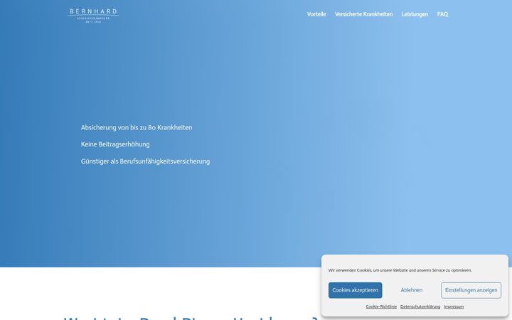 Screenshot of dread-disease-versicherung.com