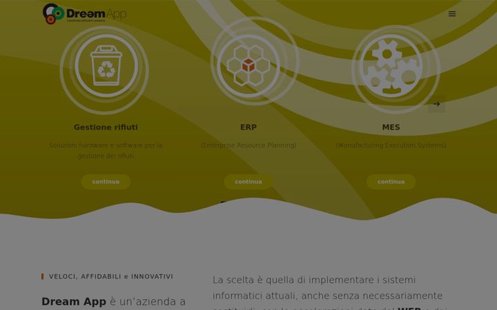 Screenshot of dream-app.it