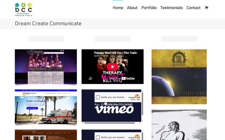 Screenshot of dream-create-communicate.com