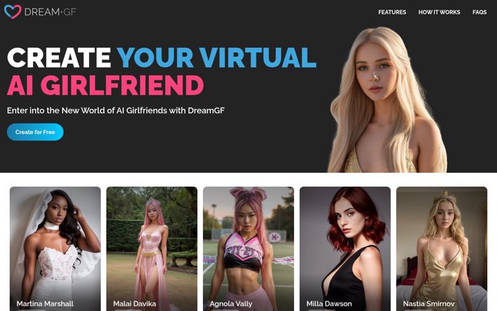 Screenshot of dream-gf.com
