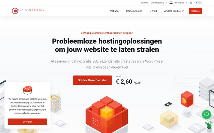 Screenshot of dream-hosting.net