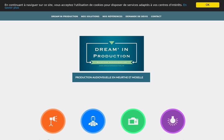 Screenshot of dream-in-production.fr