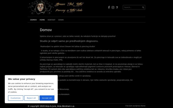 Screenshot of dream-ink.net