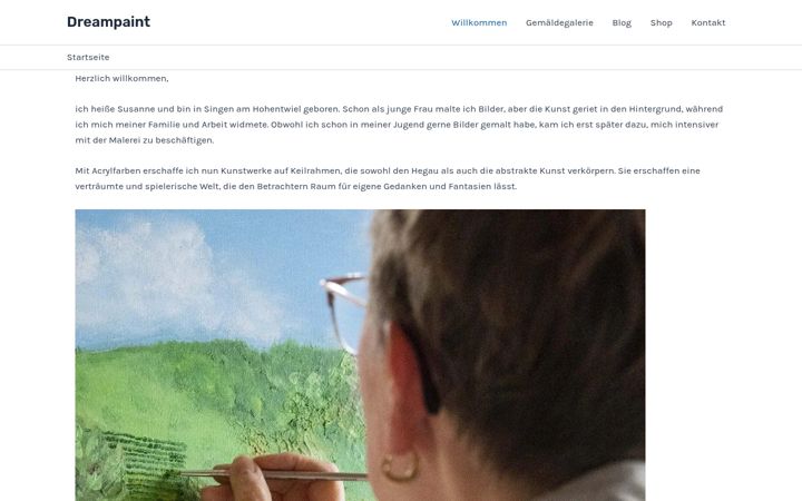 Screenshot of dream-paint.de