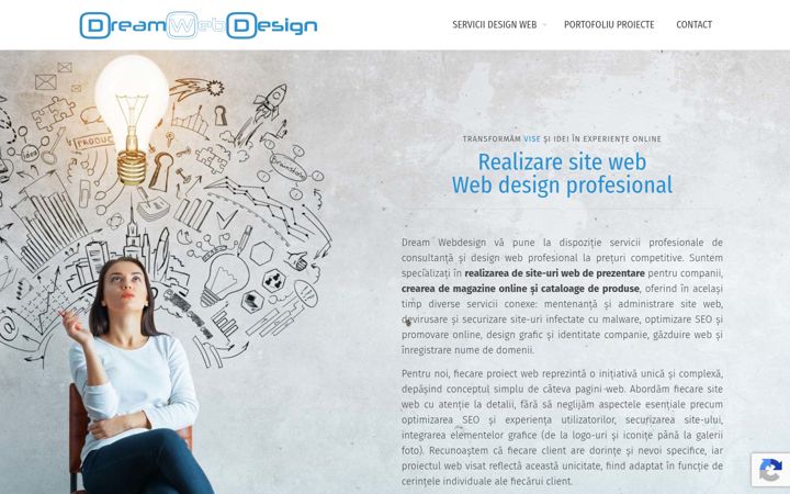 Screenshot of dream-webdesign.ro