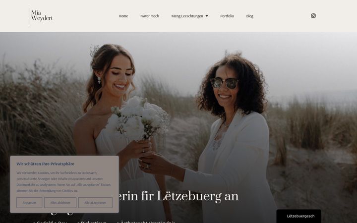 Ekrānuzņēmums no dream-wedding-by-mia.eu