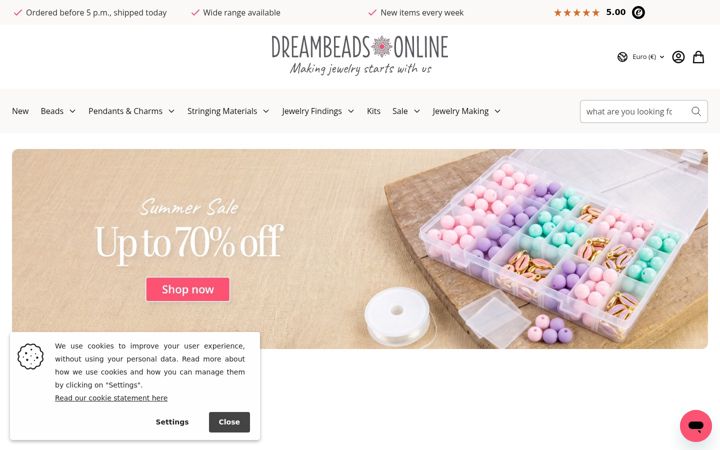 Screenshot of dreambeads-online.com