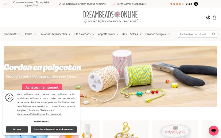 Screenshot of dreambeads-online.fr