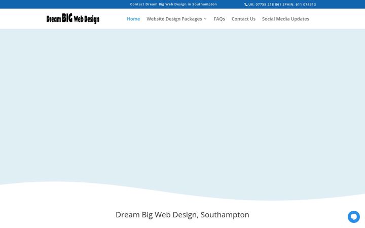 Screenshot von dreambigwebdesign.co.uk