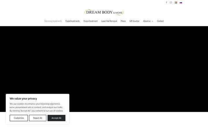 Ekrānuzņēmums no dreambodyandmore.hu