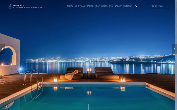 Screenshot of dreamboxmykonos.com