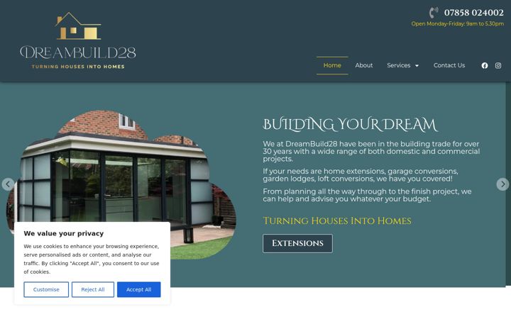 Screenshot von dreambuild28.co.uk