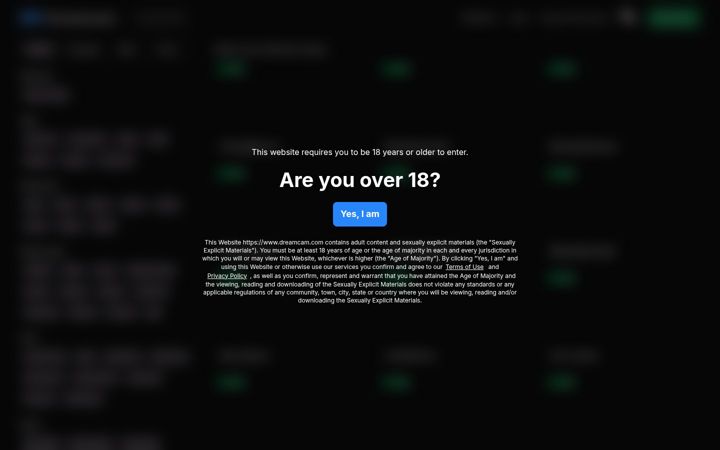 Screenshot of dreamcam.com