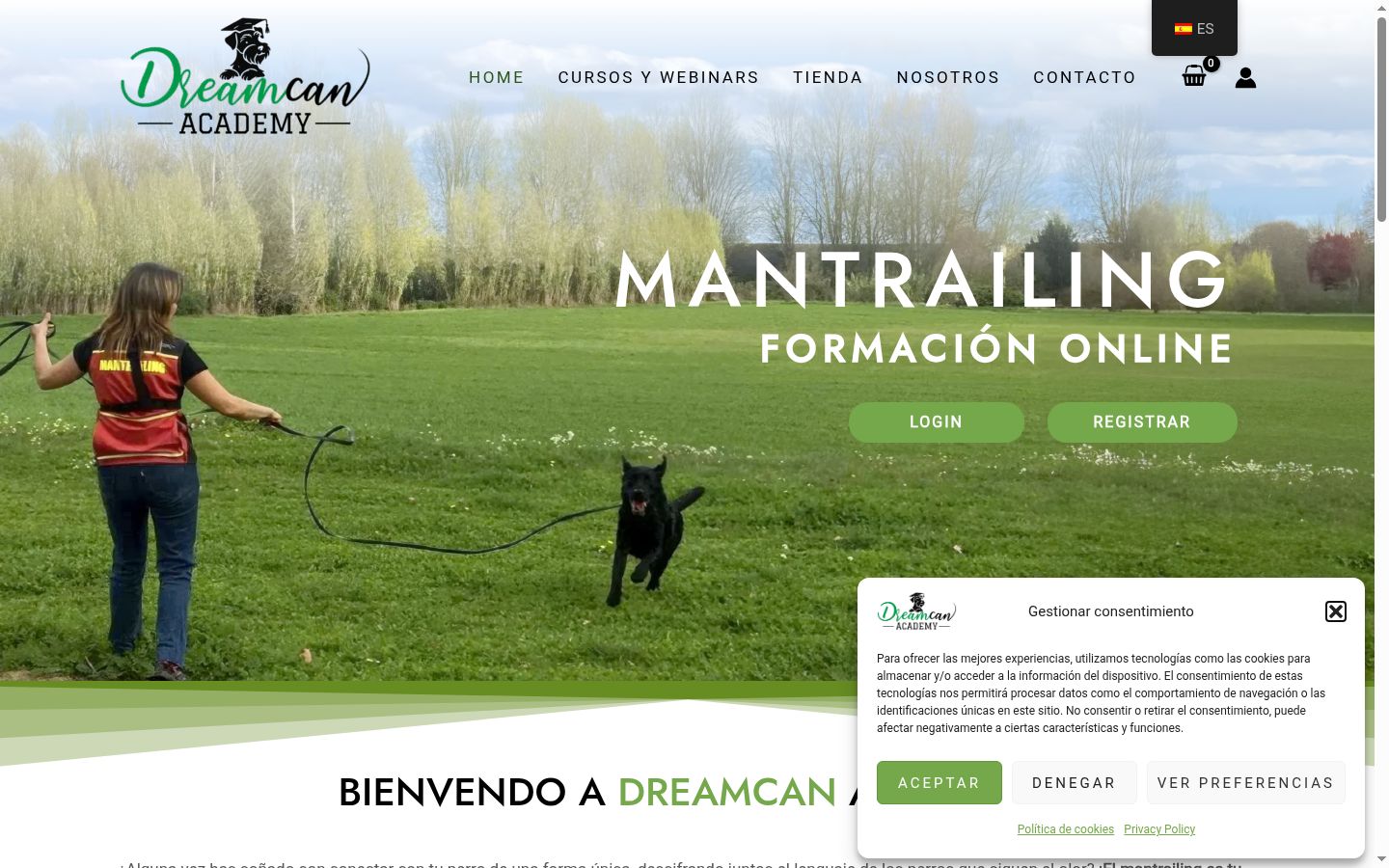 Screenshot tal-banner tal-kunsens muri qabel kwalunkwe interazzjoni