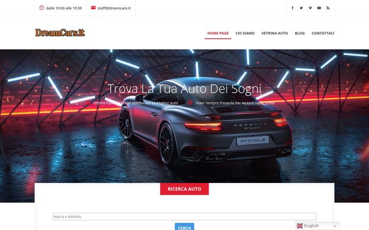 Screenshot of dreamcars.it