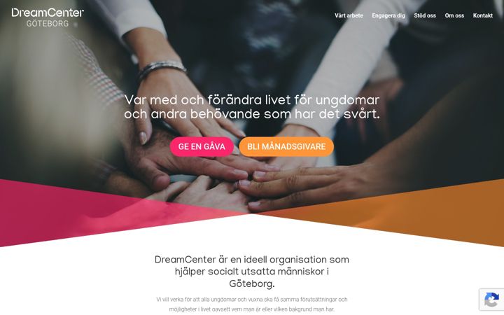 Captură de ecran a dreamcenter.se