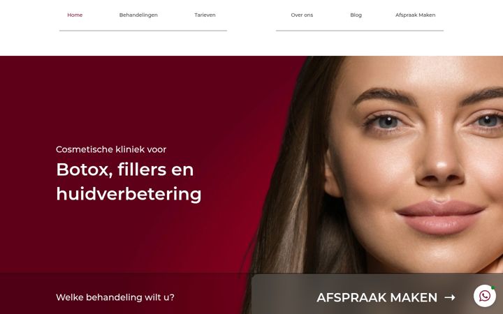 Captura de pantalla de dreamclinics.nl