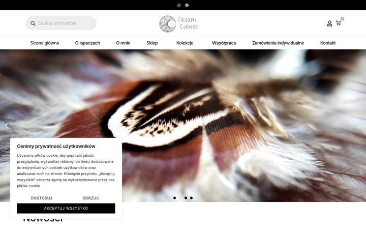 Snímek obrazovky dreamcorner.pl