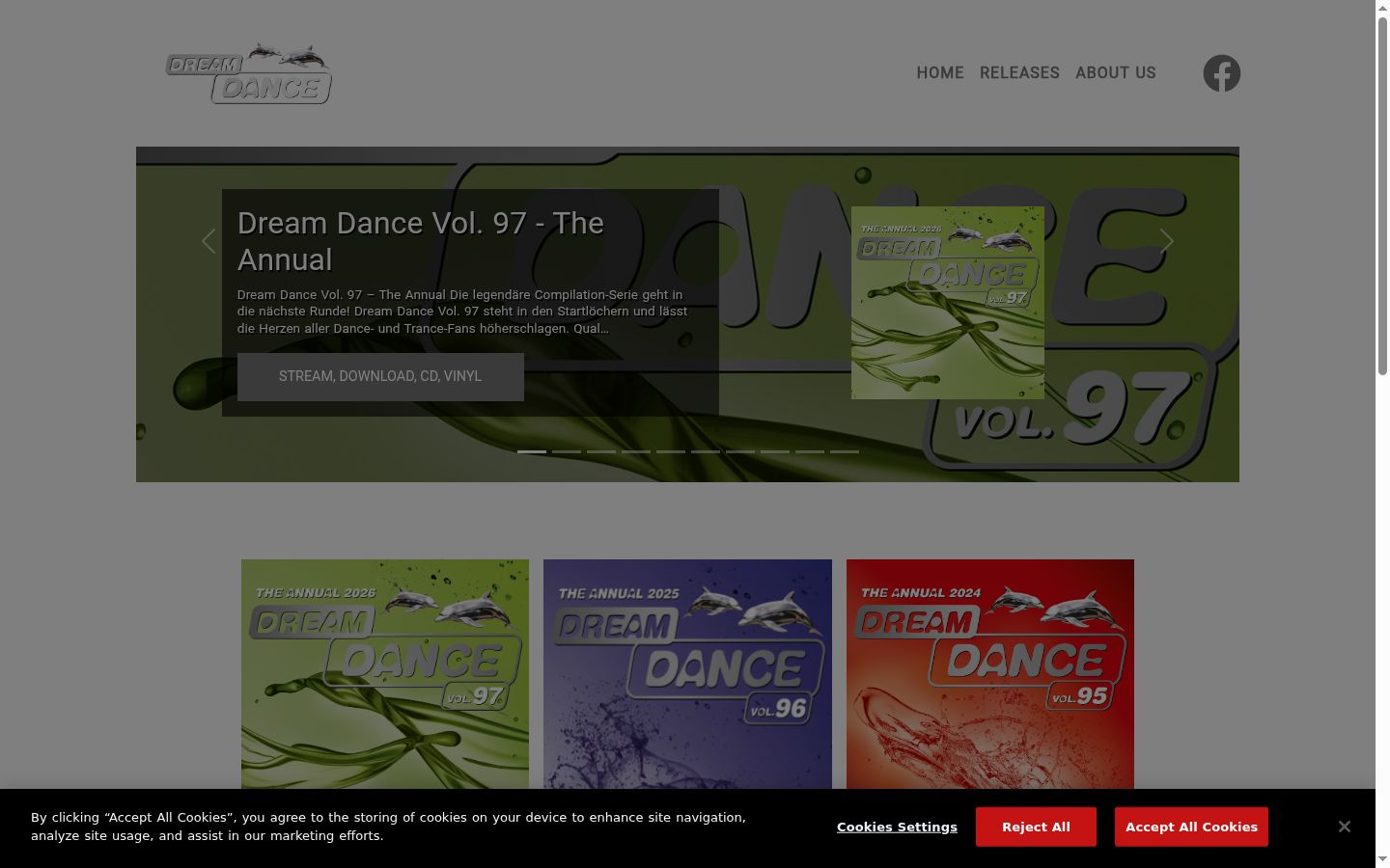 Screenshot tal-banner tal-kunsens muri qabel kwalunkwe interazzjoni