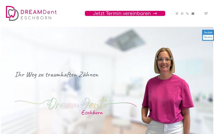 Screenshot van dreamdent-eschborn.de
