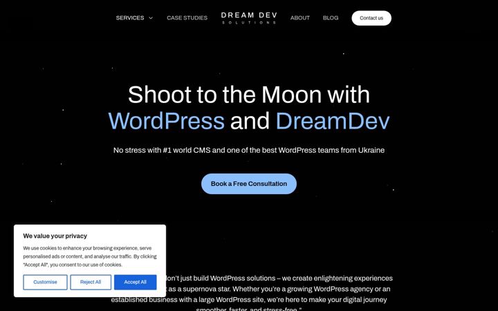 Screenshot of dreamdev.solutions