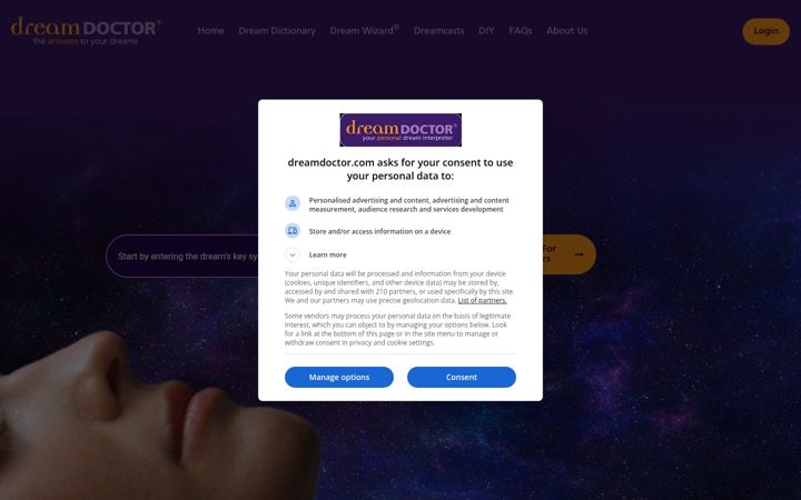 Screenshot of dreamdoctor.com